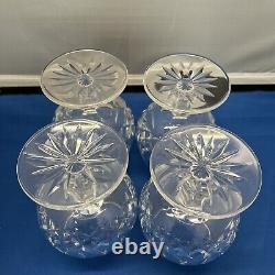 Vintage Waterford Crystal Lismore Brandy Balloon Snifters Set of 4, 5 1/4