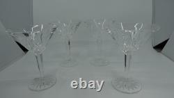 Vintage Waterford Crystal Lismore Martini Glasses Set of 4 Signed Ireland