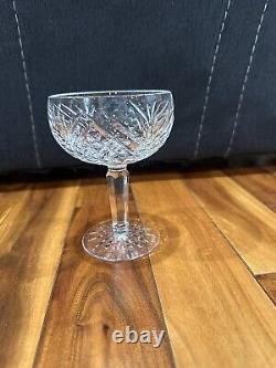 Vintage Waterford Cut Crystal 5.25 Sherbet or Champagne Glass Lot Of 5 Shiny