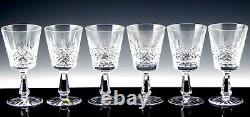 Vintage Waterford Cut Crystal 6-3/4 KENMARE WATER WINE GOBLETS GLASSES Set of 6