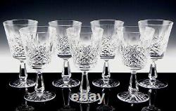 Vintage Waterford Cut Crystal 6-3/4 KENMARE WATER WINE GOBLETS GLASSES Set of 7