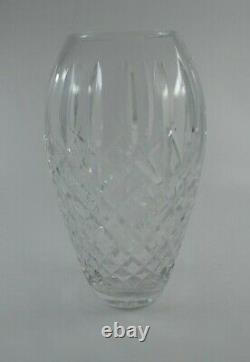 Vintage Waterford Cut Crystal Araglin Flower Vase 9 1/4 Signed