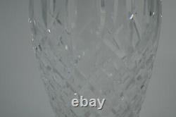 Vintage Waterford Cut Crystal Araglin Flower Vase 9 1/4 Signed