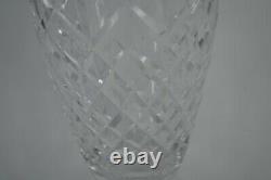 Vintage Waterford Cut Crystal Araglin Flower Vase 9 1/4 Signed