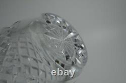 Vintage Waterford Cut Crystal Araglin Flower Vase 9 1/4 Signed