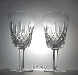 Vintage Waterford Cut Crystal Large Wine Glasses Lismore Pattern Ireland 7