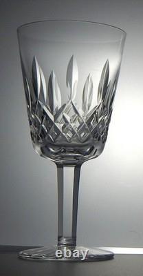 Vintage Waterford Cut Crystal Lismore Large Wine Glasses Ireland MINT 7