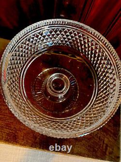 Vintage Waterford Period Piece Cut Crystal Compote Bowl Centerpiece