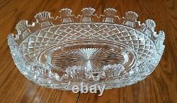 Vintage Waterford Prestige Collection Kennedy Cut Large Crystal Centerpiece Bowl