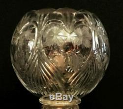 Vintage crystal piano lamp. Elegant. Heavy crystal, 10 pounds. Cut glass fruit