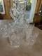 Vtg American Brilliant Cut Crystal Water Pitcher & 6 Water/whiskey Glasses