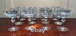 Vtg Set 12 WATERFORD CRYSTAL Curraghmore Champagne Sherbet Coupe Dessert IRELAND