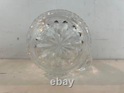 Vtg Waterford Lismore Cut Clear Crystal Glass Pitcher with Pinched Spout Pitcher