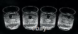 WATERFORD Barware Double Old Fashioned Cut Crystal 12 oz Set of 4 NEW