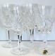 WATERFORD CRYSTAL Ashling Water Goblets/Wine Glasses Set Of (4) Hand Cut MINT