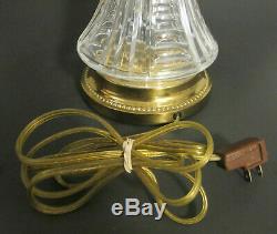 WATERFORD CRYSTAL Cut Glass BIG 24 BEAUMONT Mushroom Shade Electric Table Lamp