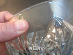WATERFORD CRYSTAL Cut Glass KILKEA Brass 11 Flush Mount Ceiling Light Fixture