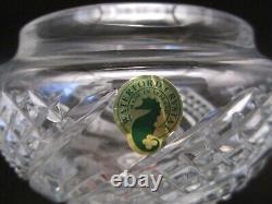 WATERFORD CRYSTAL Ireland ARCADE Swirl Cut Glass Footed Lidded Bowl Candy Dish