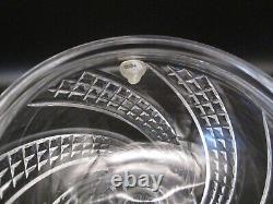 WATERFORD CRYSTAL Ireland ARCADE Swirl Cut Glass Footed Lidded Bowl Candy Dish