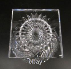 WATERFORD CRYSTAL Ireland ARCADE Swirl Cut Glass Footed Lidded Bowl Candy Dish