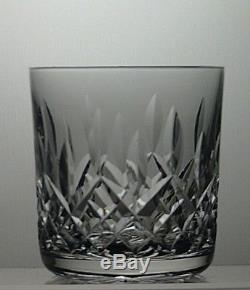 WATERFORD CRYSTAL LISMORE CUT 10 OZ WHISKY TUMBLERS SET OF 6 3 1/4 tall