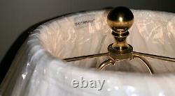 WATERFORD CRYSTAL Large 30 Inch Cut Crystal and Polished Brass Table Lamp NEW