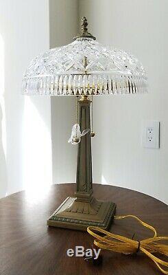 WATERFORD Crystal 22 Table Lamp BEAUMONT Arts&Crafts Mint/Unused Condition