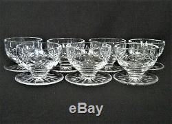 WATERFORD Cut Crystal LISMORE Pattern 7- FOOTED DESSERT BOWLS / CUPS Sherbet