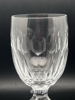 WATERFORD Elegant Cut Crystal CURRAGHMORE Wine Glasses 7Tall Set Of 4 Vtg