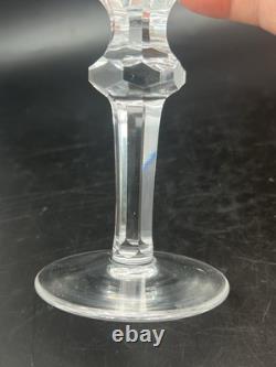 WATERFORD Elegant Cut Crystal CURRAGHMORE Wine Glasses 7Tall Set Of 4 Vtg
