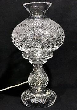 WATERFORD INISHMAAN Irish Cut Crystal 14 HURRICANE LAMP