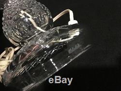 WATERFORD INISHMAAN Irish Cut Crystal 14 HURRICANE LAMP