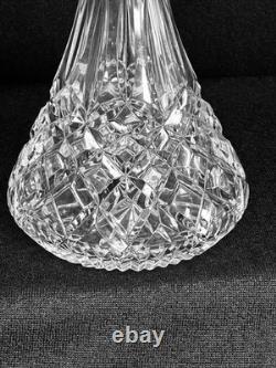 WATERFORD Lismore Crystal 9 Water Wine Carafe Decanter Glass Diamond Cut