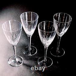 WATERFORD Marquis CLARIA WATER GLASSES, Cut Crystal, 4PC SET