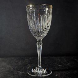 WATERFORD Marquis HANOVER GOLD WATER GLASS, Cut Crystal, 8 1/2, 22K Trim, 2PCS