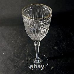 WATERFORD Marquis HANOVER GOLD WATER GLASS, Cut Crystal, 8 1/2, 22K Trim, 4PCS