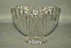 WATERFORD Marquis Original Scallop Edge Crystal Cut Glass Tazza Centerpiece Bowl