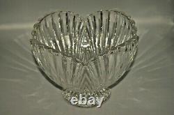 WATERFORD Marquis Original Scallop Edge Crystal Cut Glass Tazza Centerpiece Bowl