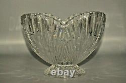 WATERFORD Marquis Original Scallop Edge Crystal Cut Glass Tazza Centerpiece Bowl