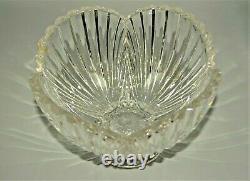 WATERFORD Marquis Original Scallop Edge Crystal Cut Glass Tazza Centerpiece Bowl