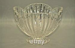 WATERFORD Marquis Original Scallop Edge Crystal Cut Glass Tazza Centerpiece Bowl