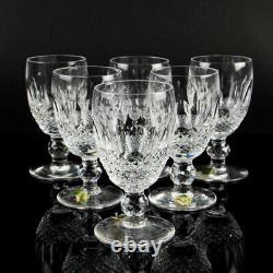 WATERFORD cut crystal glass COLLEEN liquor drinking glass SET of six stemware