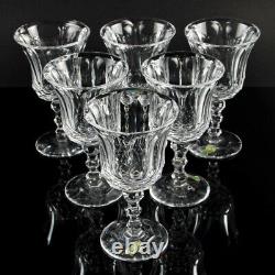 WATERFORD cut crystal glass red wine ROYAL TARA drinking glass SET of SIX top