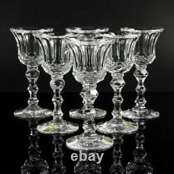 WATERFORD cut crystal glass sherry ROYAL TARA drinking glass SET of SIX stemware