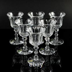 WATERFORD cut crystal glass white wine ROYAL TARA drinking glass SET of SIX top