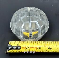 WEBB CORBETT Signed Rock Crystal Engraved Cut Glass 12 Centerpiece Bowl Vase