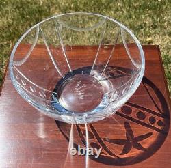 WOW! VTG Cary Ferguson Signed Starfish By the Sea Cut Crystal Glass Bowl