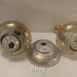 WWII US ZONE, GERMANY Vanity SET 3 Pcs American Cut Crystal Corp. Hand Cut RARE