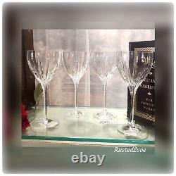 Water Glasses Reed & Barton SoHo Water Goblets Vertical Cuts / Set of 4 IOB