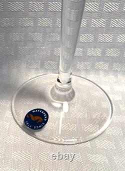 Waterford 2022 Gift Of Wisdom Times Square Flutes Aqua Blue Cut To Clear Crystal